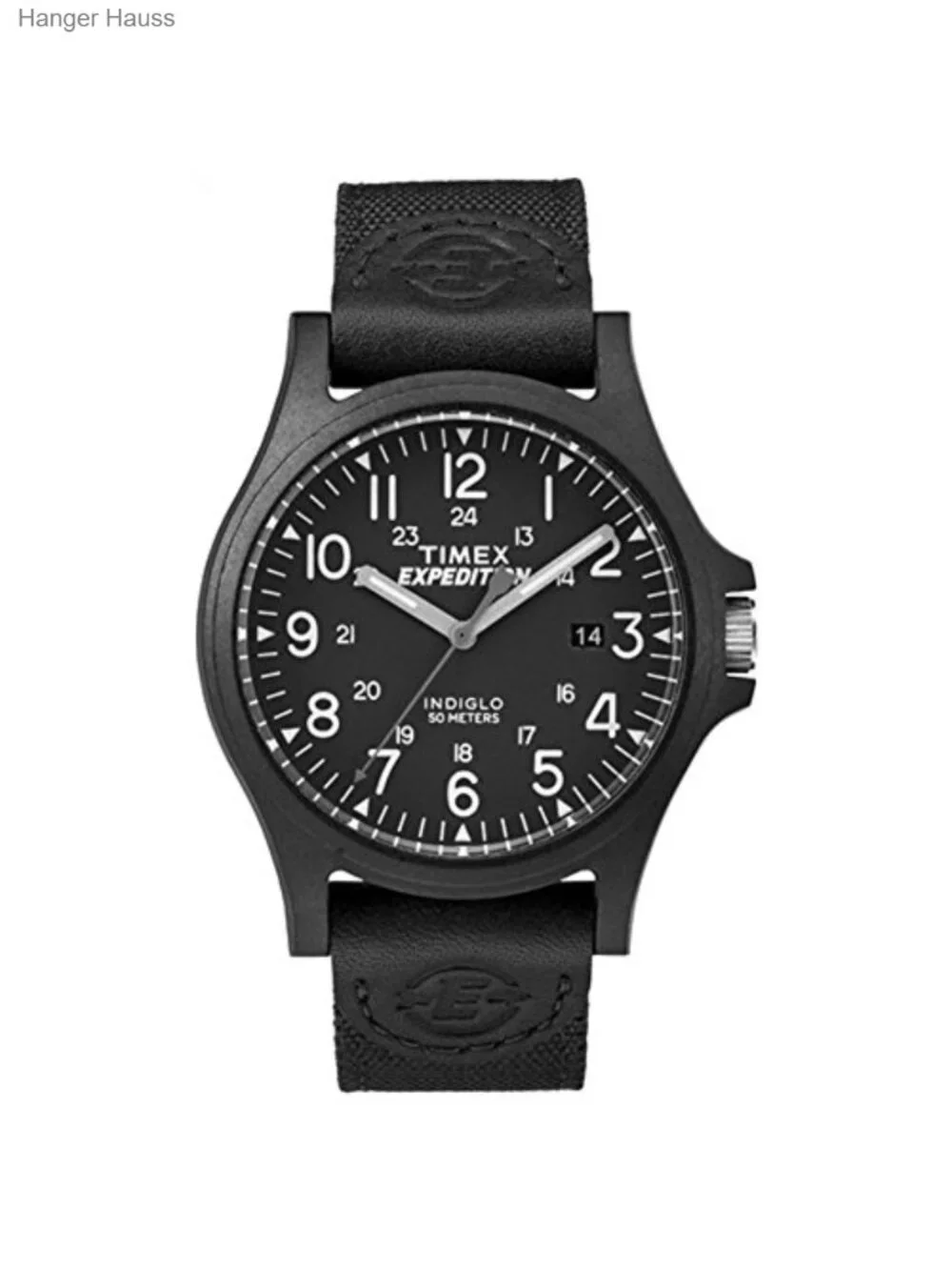 Men's Expedition Acadia 40mm Watch with Leather & Fabric Strap, Date Window,